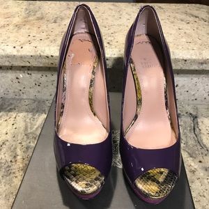 Vince Camuto Patent Peep Toe Pump